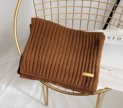 Warm Wool Knitted Scarf