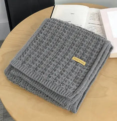 Warm Wool Knitted Scarf