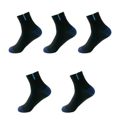 Men's 10-pairs Mid-Calf Socks, Breathable Moisture-Wicking Sports Socks