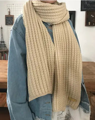Warm Wool Knitted Scarf